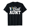 Ball Aunt Heart Volleyball Soccer Aunt T-Shirt - Trendy Graphic for Adults