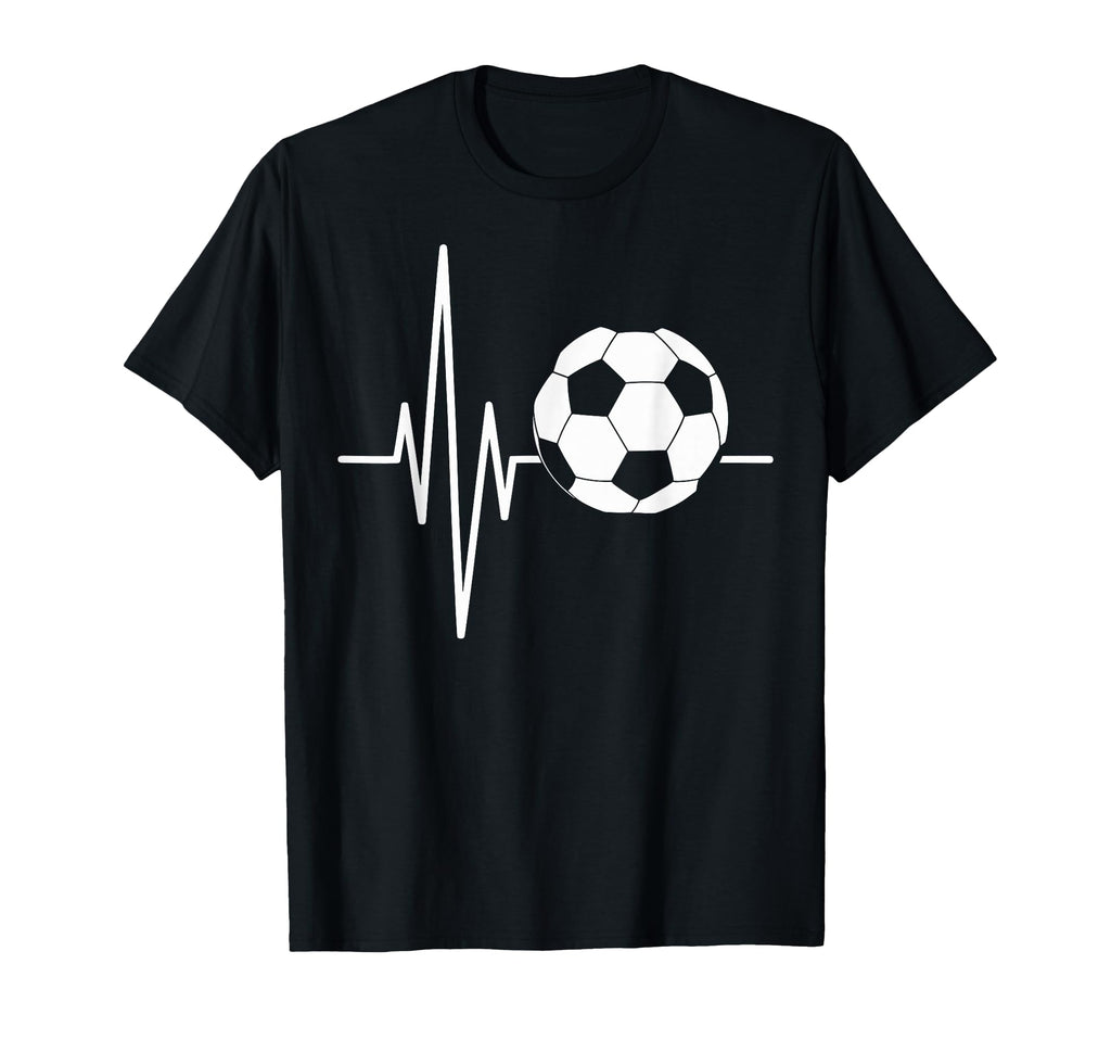 Heartbeat Soccer Player Ball Soccer T-Shirt - Streetwear Style Unisex