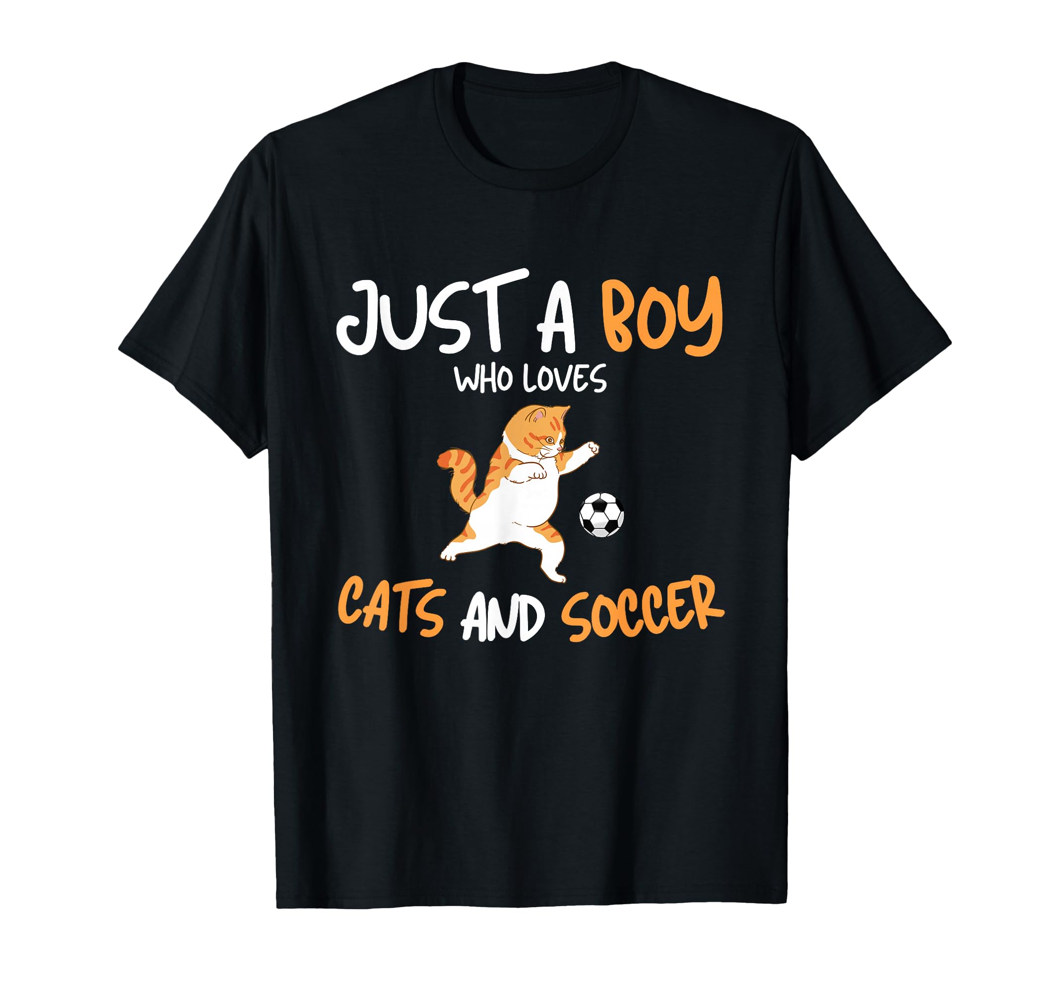 Just Who Loves Cats And Soccer Cat T-Shirt - Streetwear Style Men Women