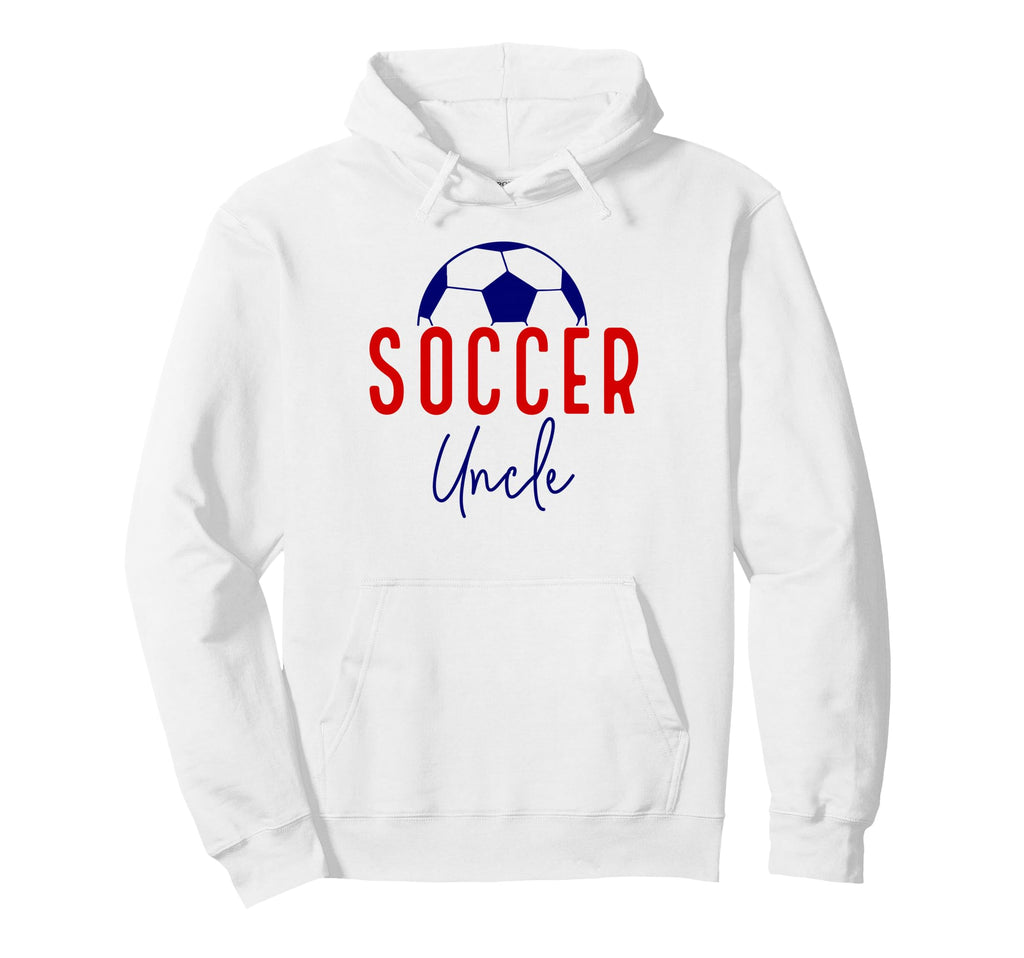 Soccer Uncle Soccer Ball Support Soccer Hoodie - Graphic Print for Adults