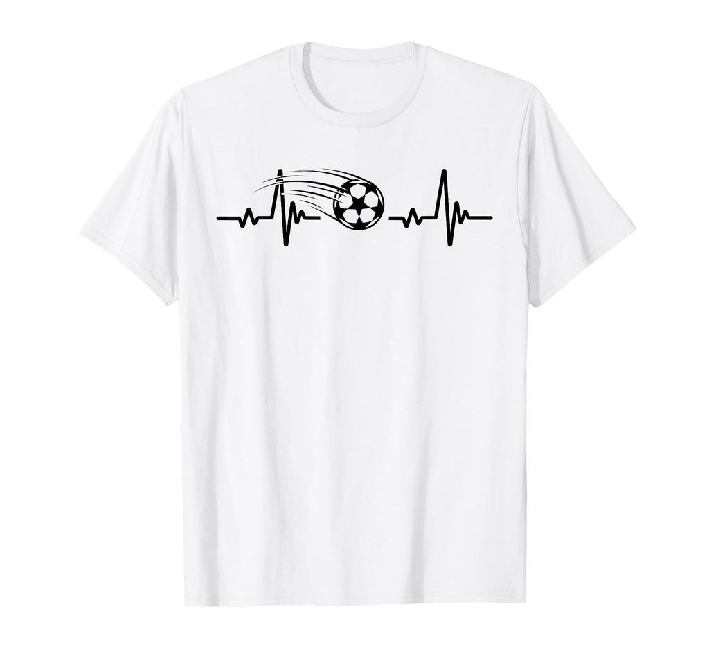 Soccer Heartbeat Tees Soccer Ball T-Shirt - Unique Graphic Men Women
