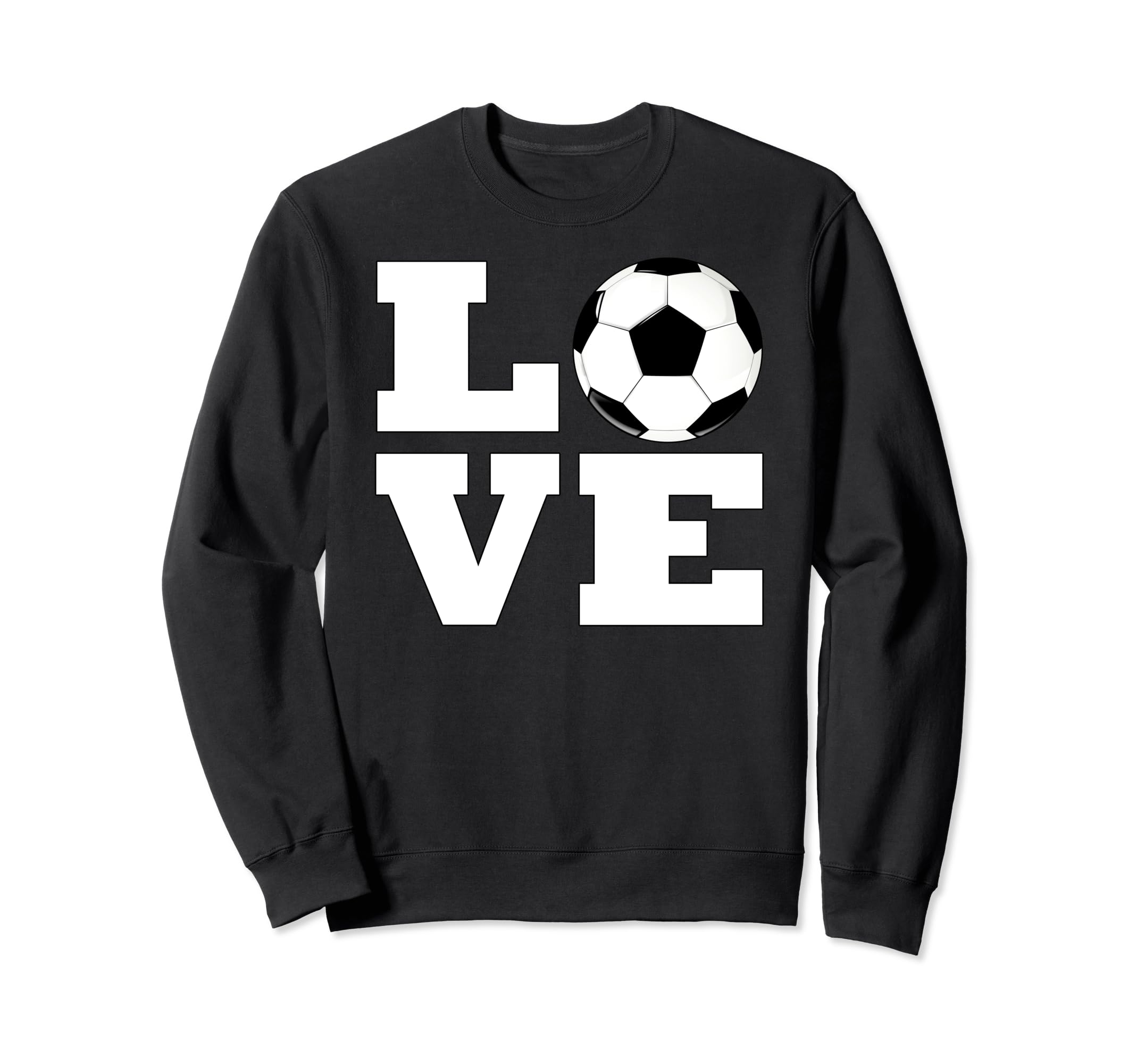 Love Soccer Player Sports Lover Sweatshirt - Fun Novelty Design for Adults