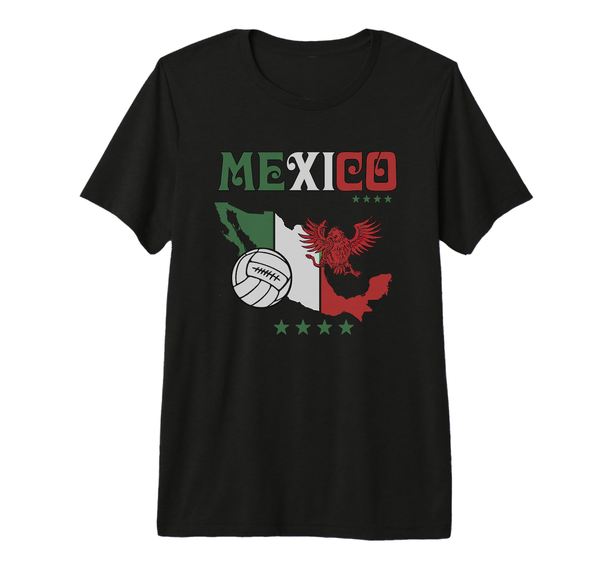 Mexico Flag Map Soccer Tri Blend T-Shirt - Casual Everyday Wear for Adults