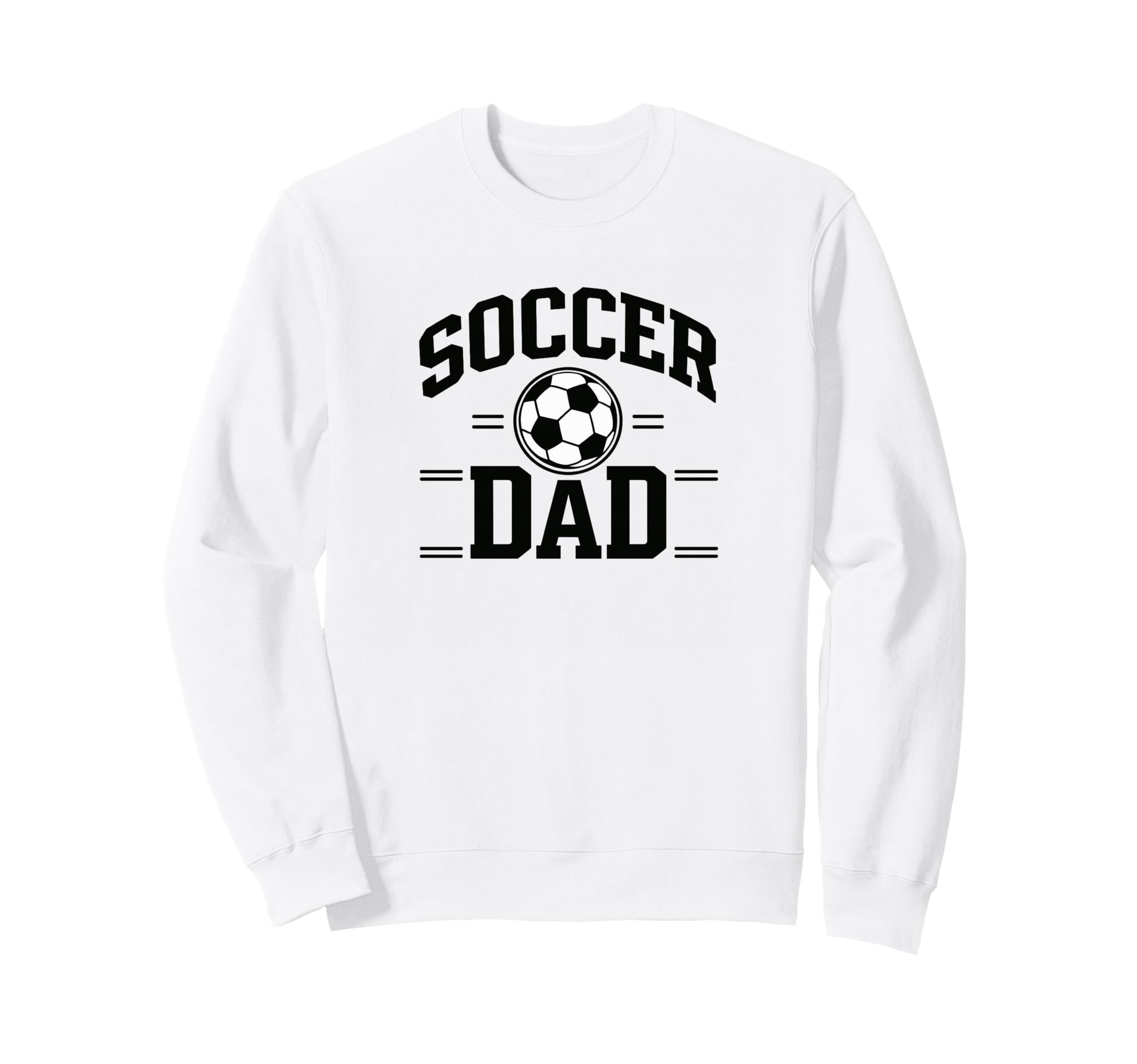 Soccer Dad White Sports Dad Game Day Sweatshirt - Custom Art Print Unisex