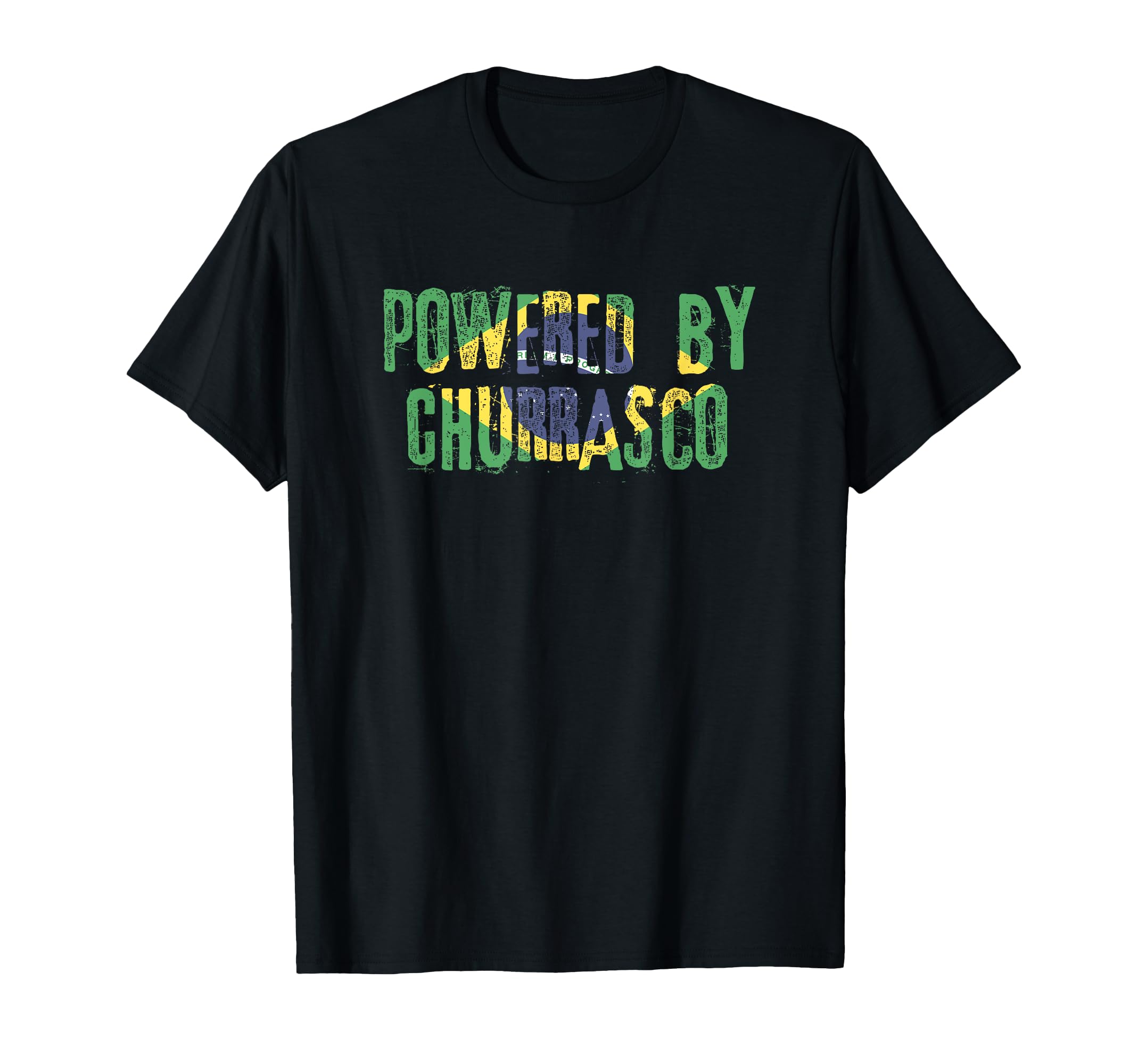 Powered Churrasco Brazil Brazilian T-Shirt - Trendy Graphic Unisex