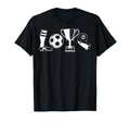 Soccer Love Gift Football Player T-Shirt - Casual Everyday Wear for Adults
