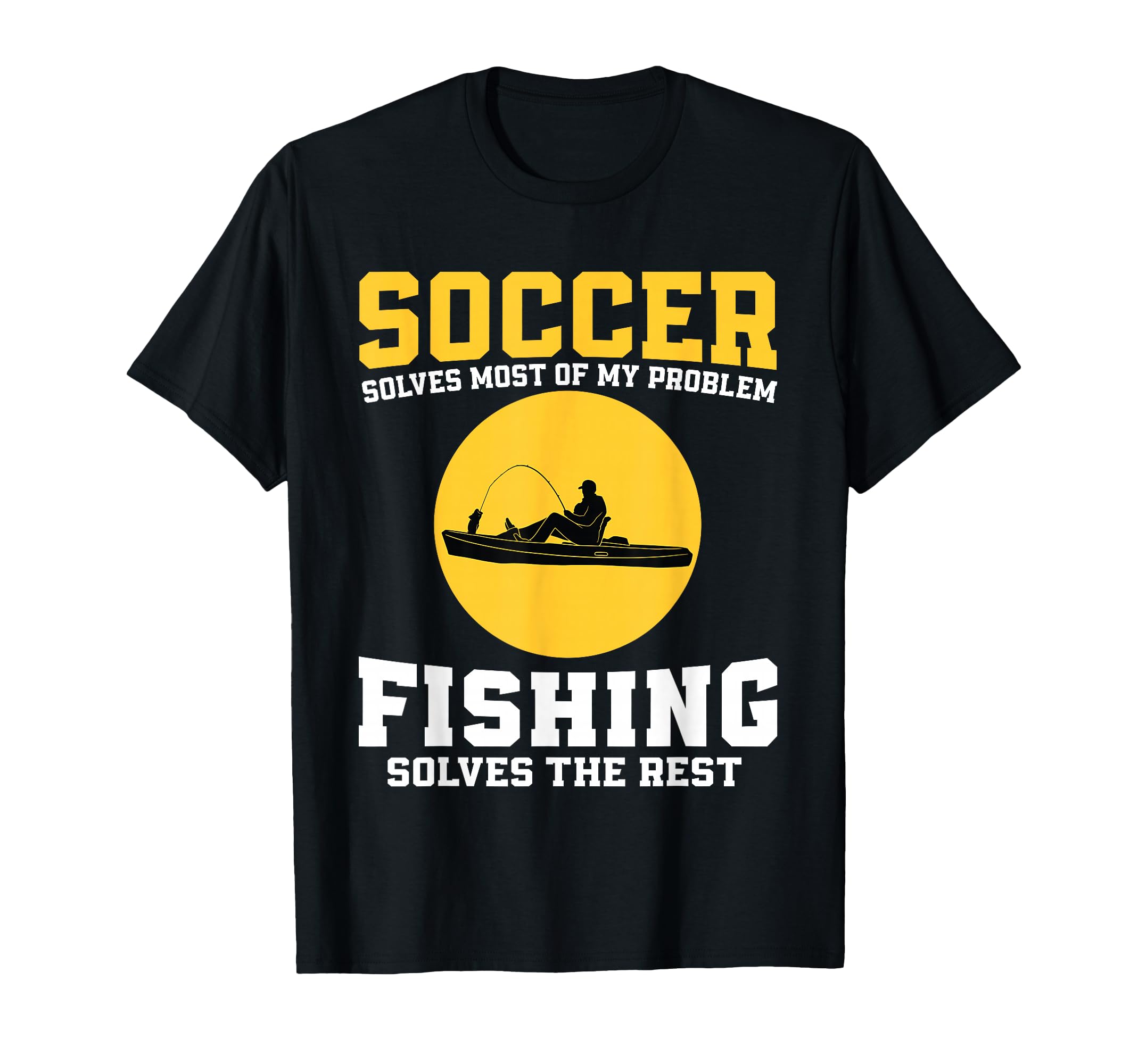 Funny Soccer And Fishing Soccer Player T-Shirt - Novelty Apparel Men Women