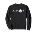 Ice Hockey Goalie Heartbeat Sweatshirt - Fun Novelty Design for Adults
