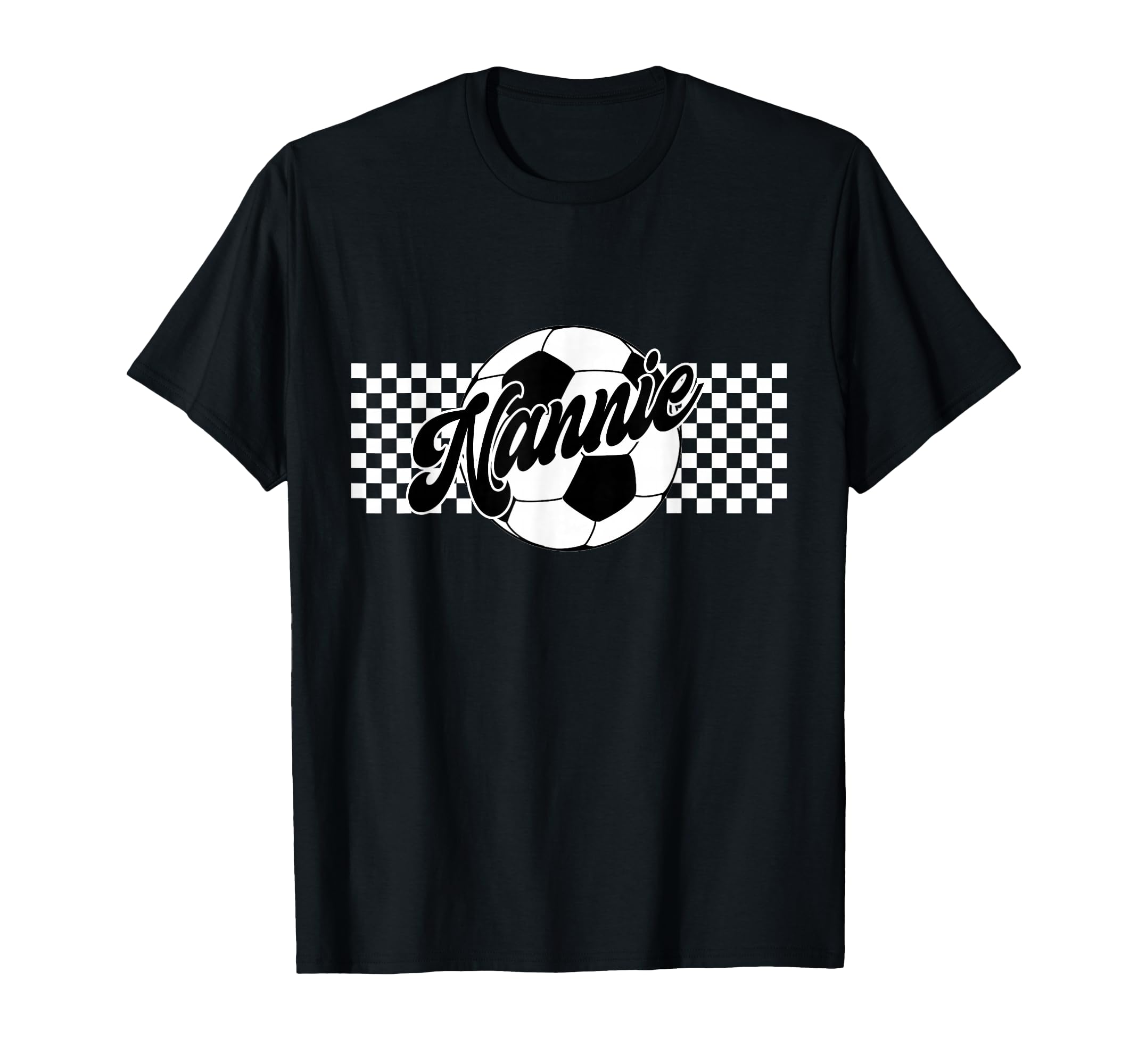 Soccer Nannie Soccer Sport Player T-Shirt - Minimalist Print for Adults