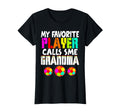 My Favorite Player Calls Me Grandma T-Shirt - Graphic Print for Adults