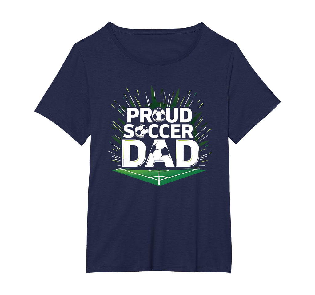 Proud Soccer Dad Cheering Sideline T-Shirt - Graphic Print for Adults