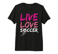 Live Love Soccer Ball Team Sports Hoodie - Fun Novelty Design for Adults
