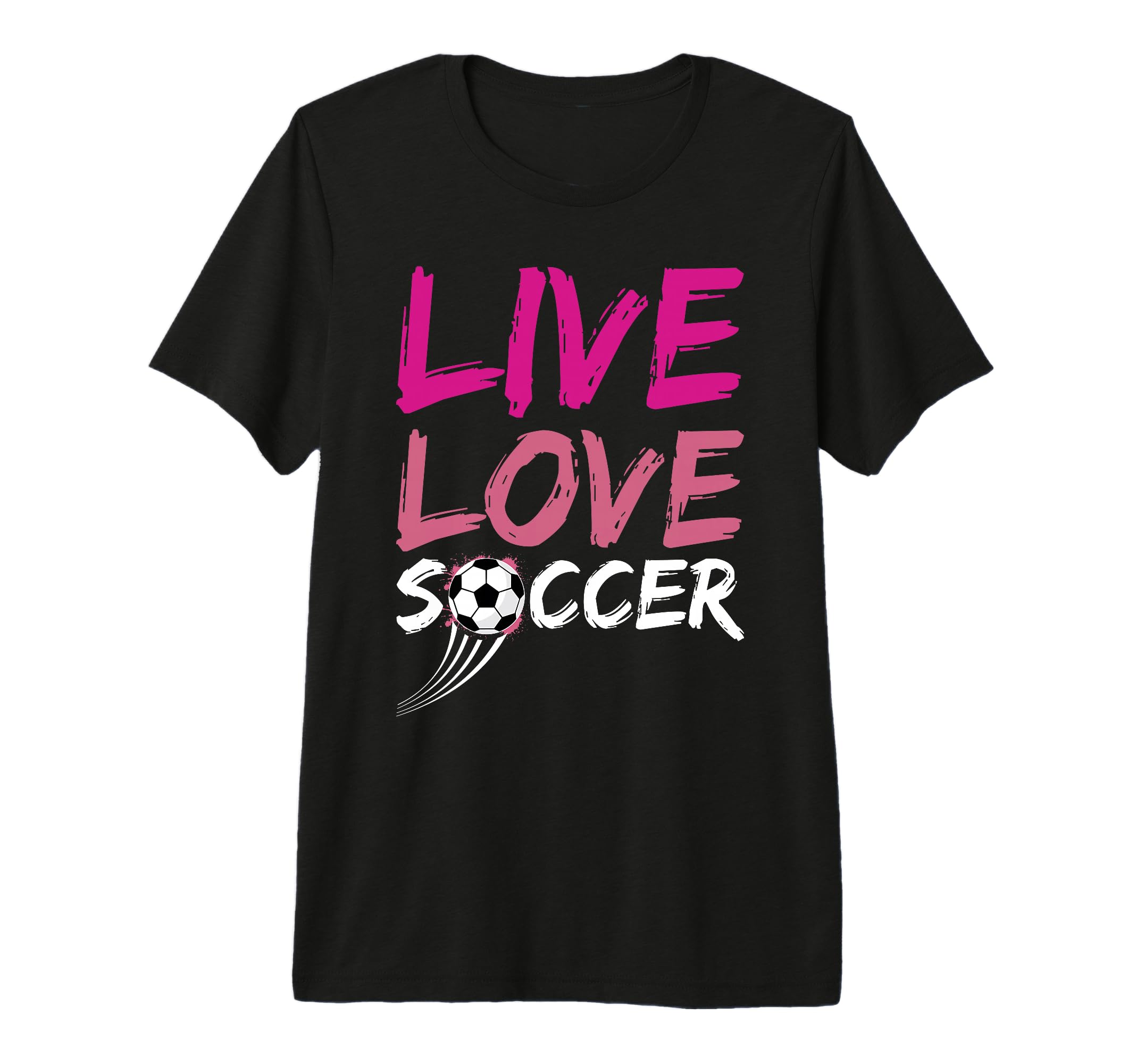 Live Love Soccer Ball Team Sports Hoodie - Fun Novelty Design for Adults