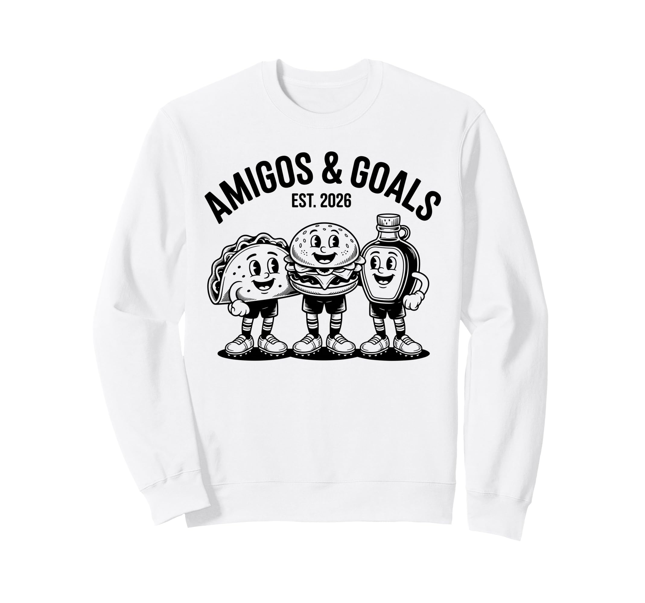 Funny 2026 Soccer Hosts Mexico Usa Sweatshirt - Streetwear Style Unisex