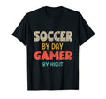 Funny Soccer Day Gamer Night Gamer T-Shirt - Minimalist Print Men Women