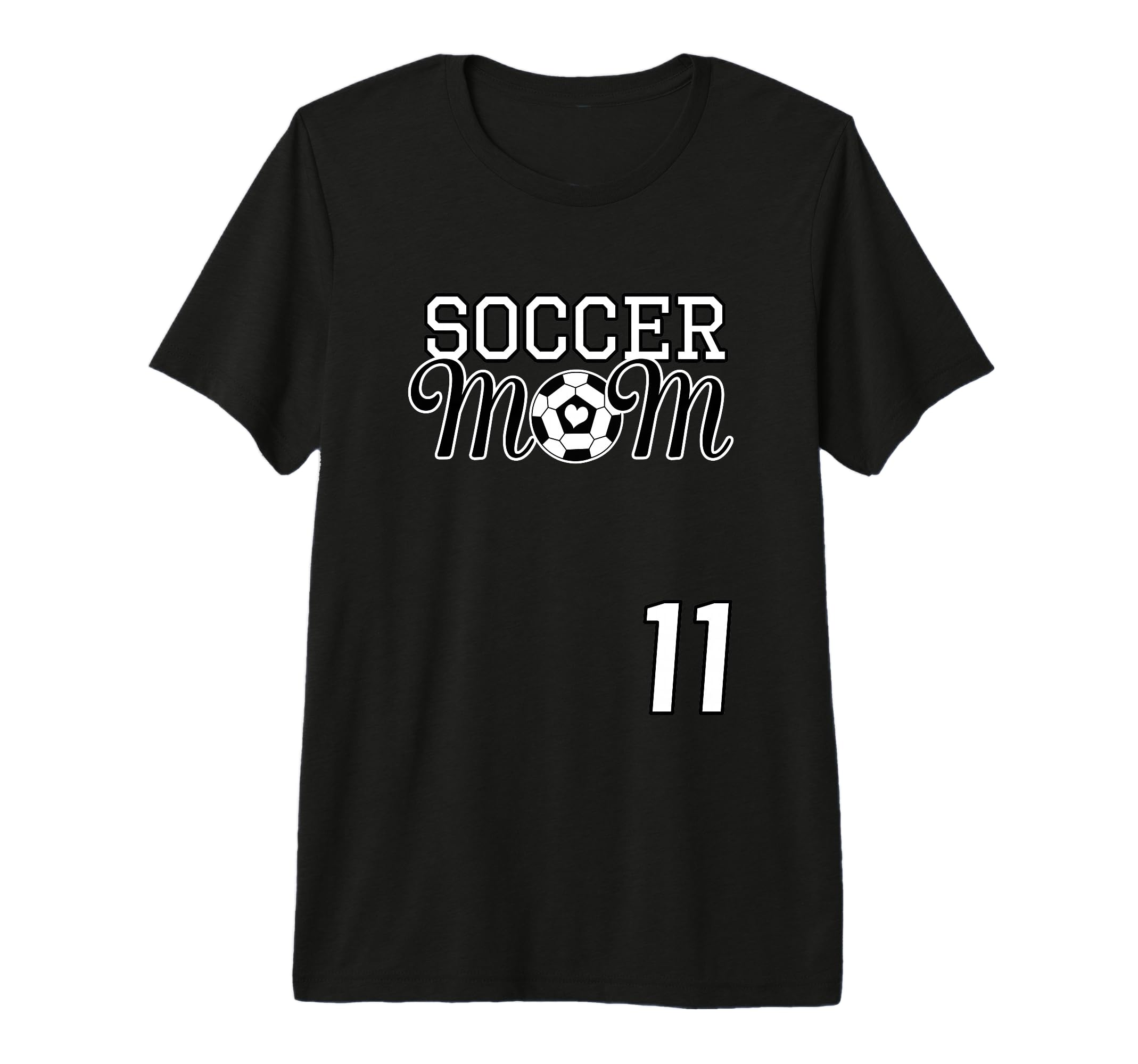 Number 11 Soccer Mom Mothers Day T-Shirt - Fun Novelty Design for Adults