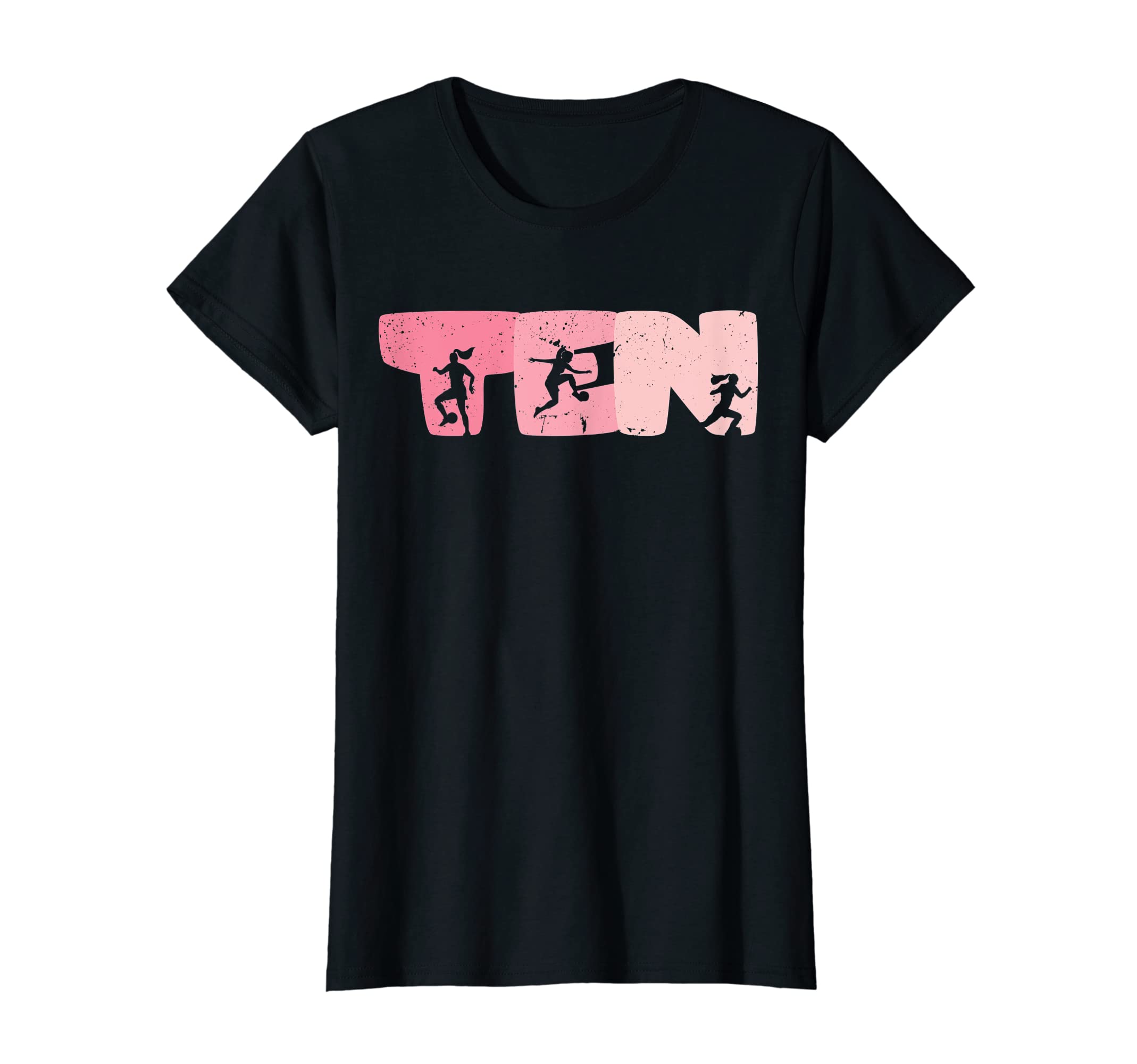 10 Year Old Soccer Birthday 10Th B T-Shirt - Minimalist Print for Adults