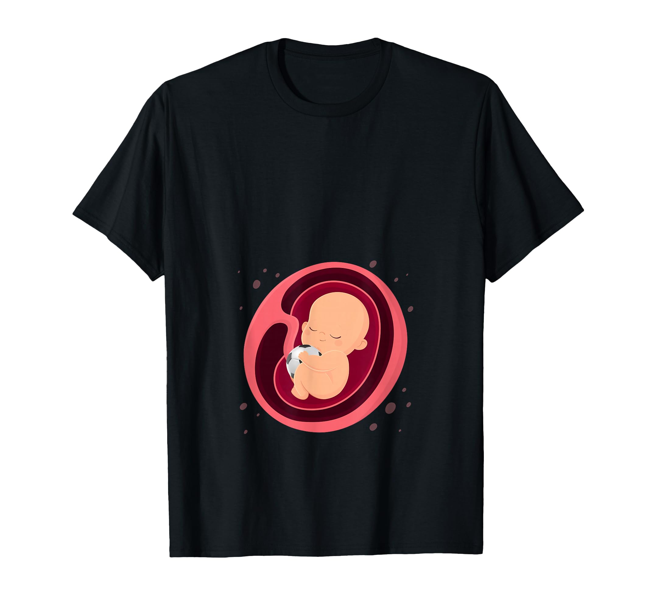 Pregnancy Announcement Soccer Players T-Shirt - Unique Graphic for Adults