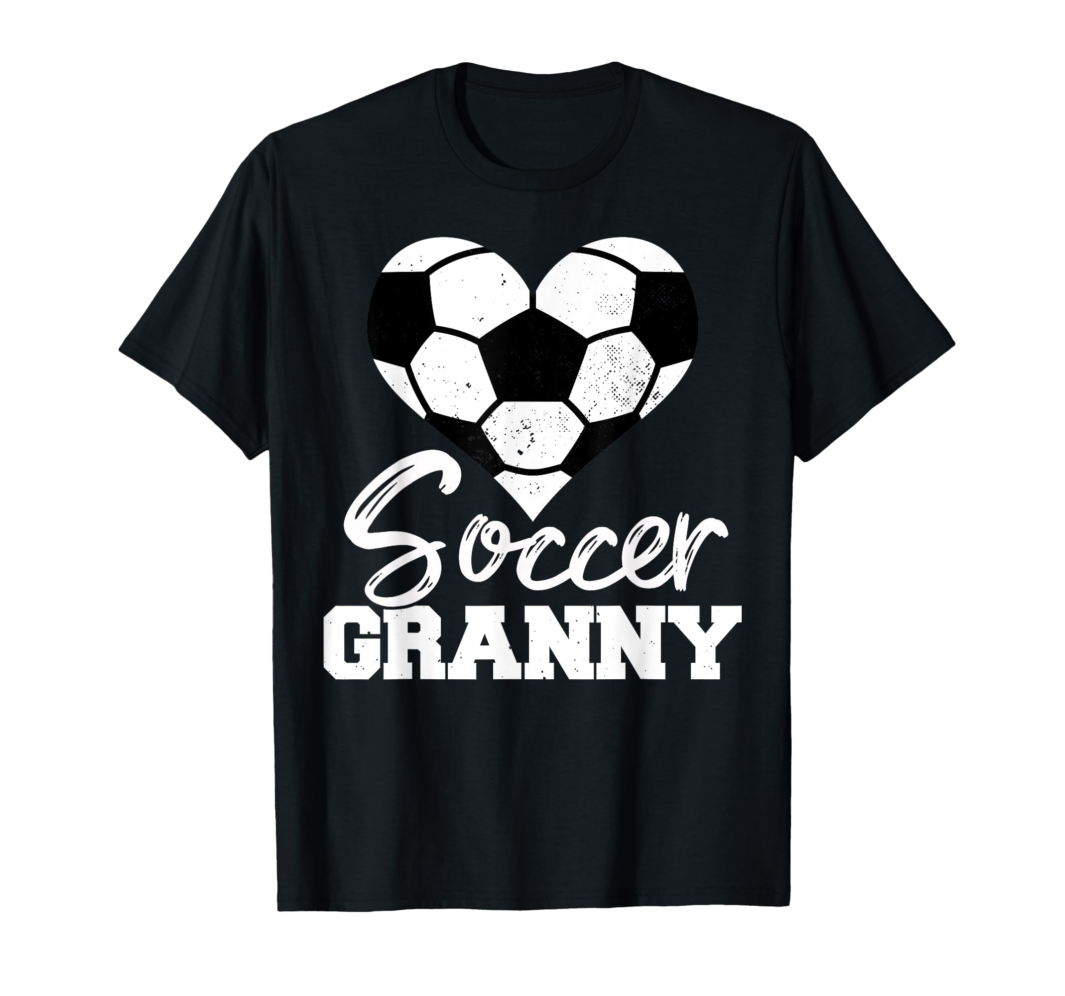Soccer Granny Heart Funny Heartfelt T-Shirt - Minimalist Print Men Women