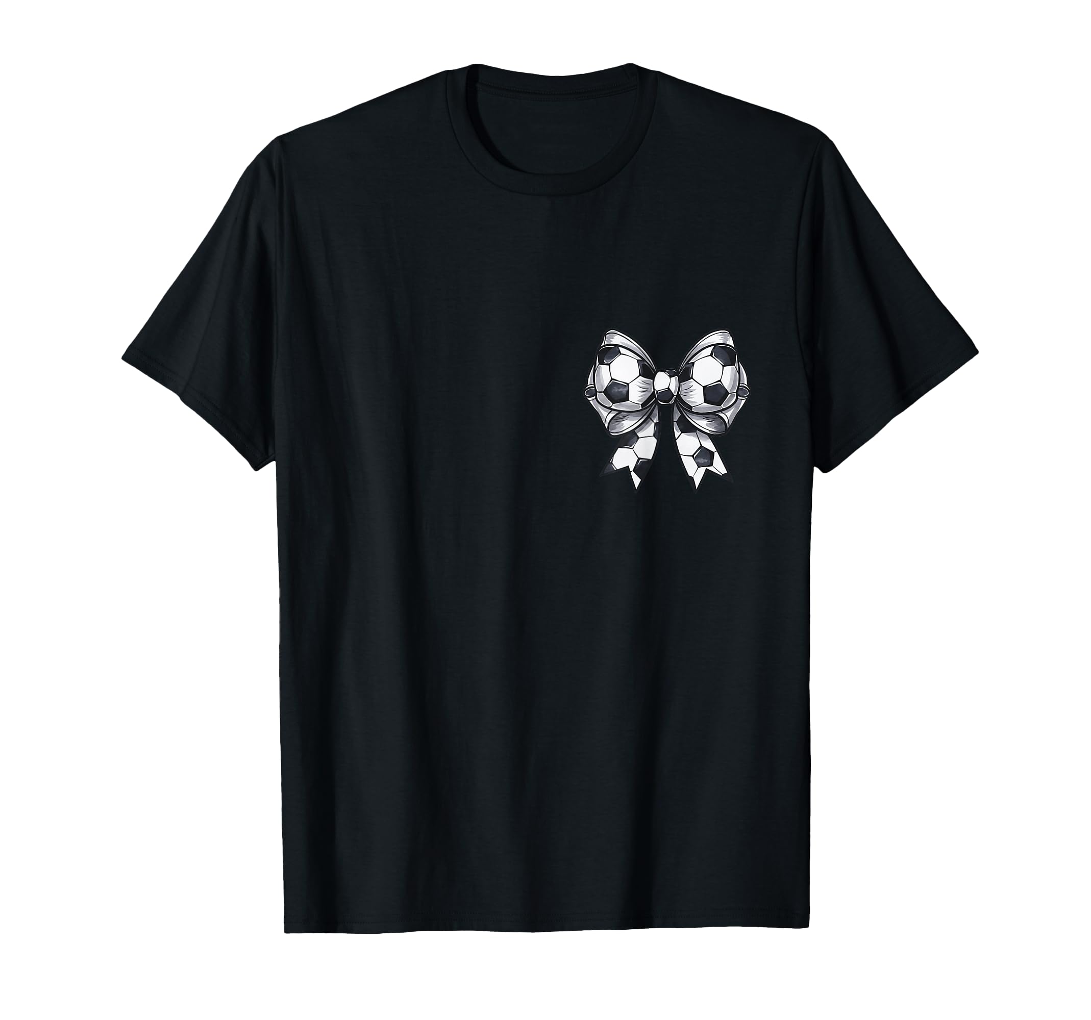 Soccer Mama Coquette Bow Front Back T-Shirt - Custom Art Print for Adults