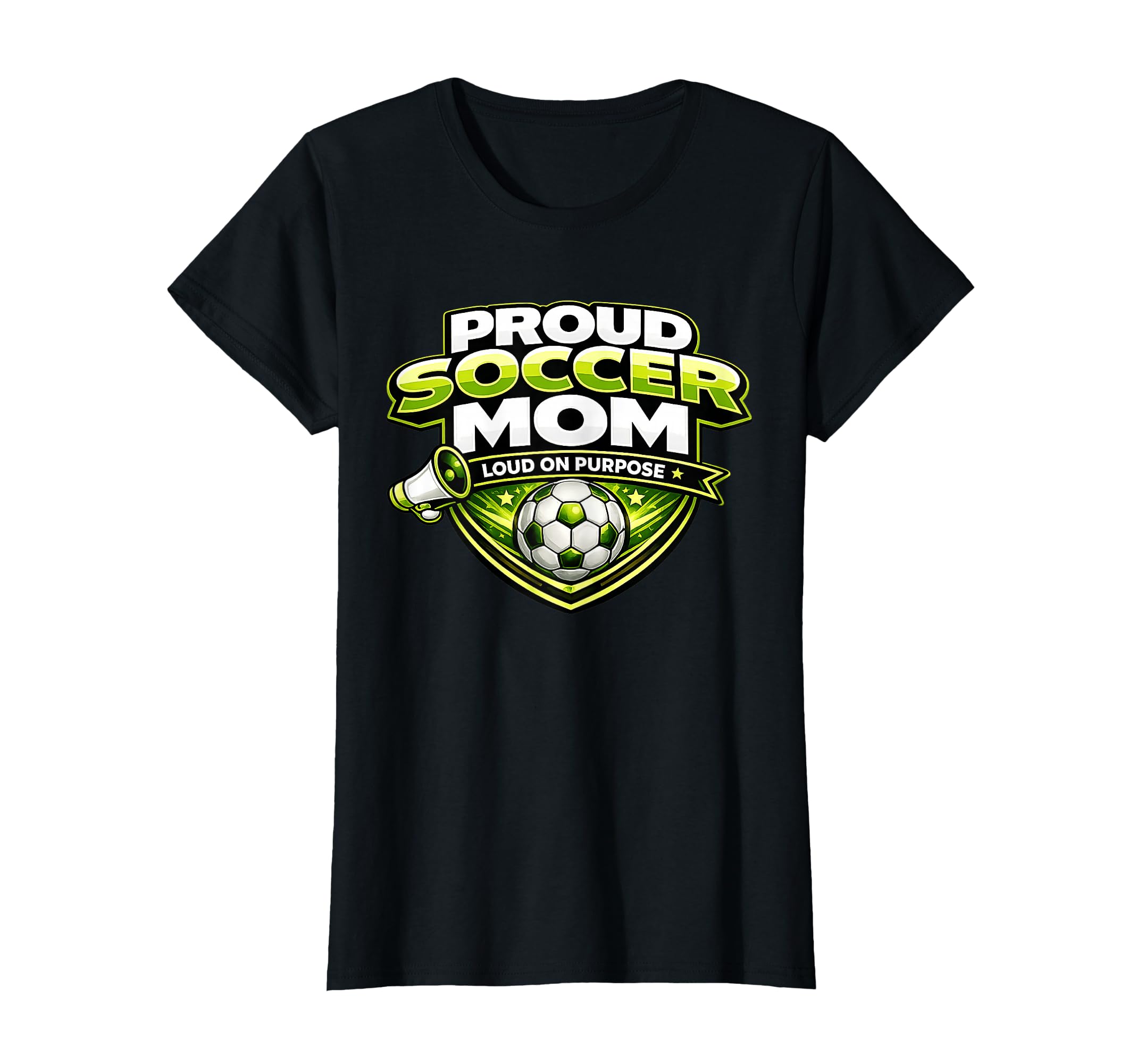 Soccer Mom Proud Loud Funny Mothers T-Shirt - Custom Art Print Men Women