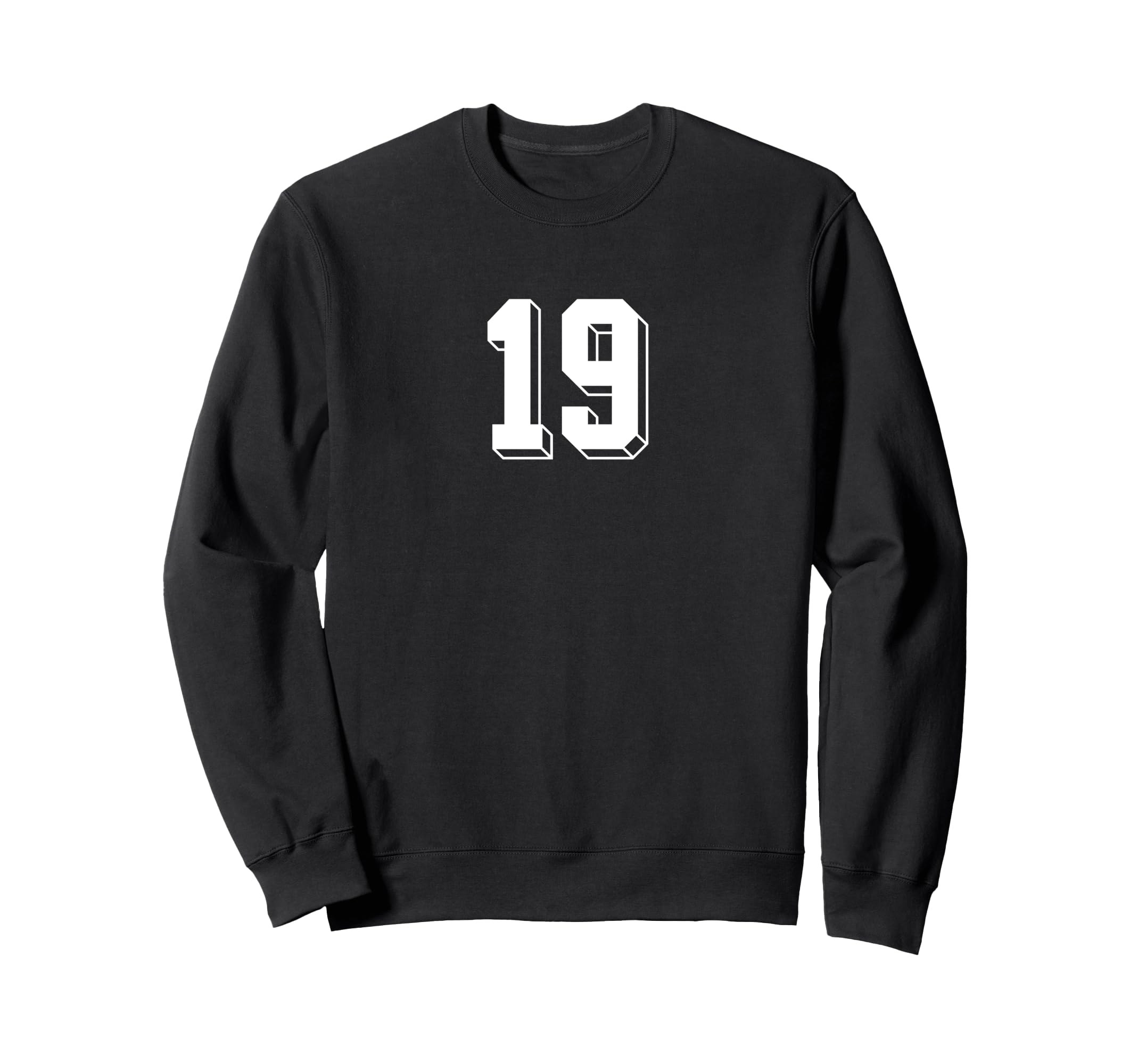 Number 19 80S 90S Soccer Team Sweatshirt - Casual Everyday Wear for Adults
