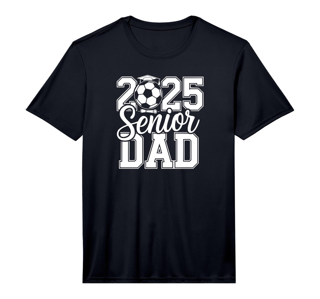 Mens Senior Soccer Dad 2025 Team T-Shirt - Fun Novelty Design Men Women