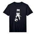 Zebra Soccer Player Wildlife Animals T-Shirt - Minimalist Print for Adults