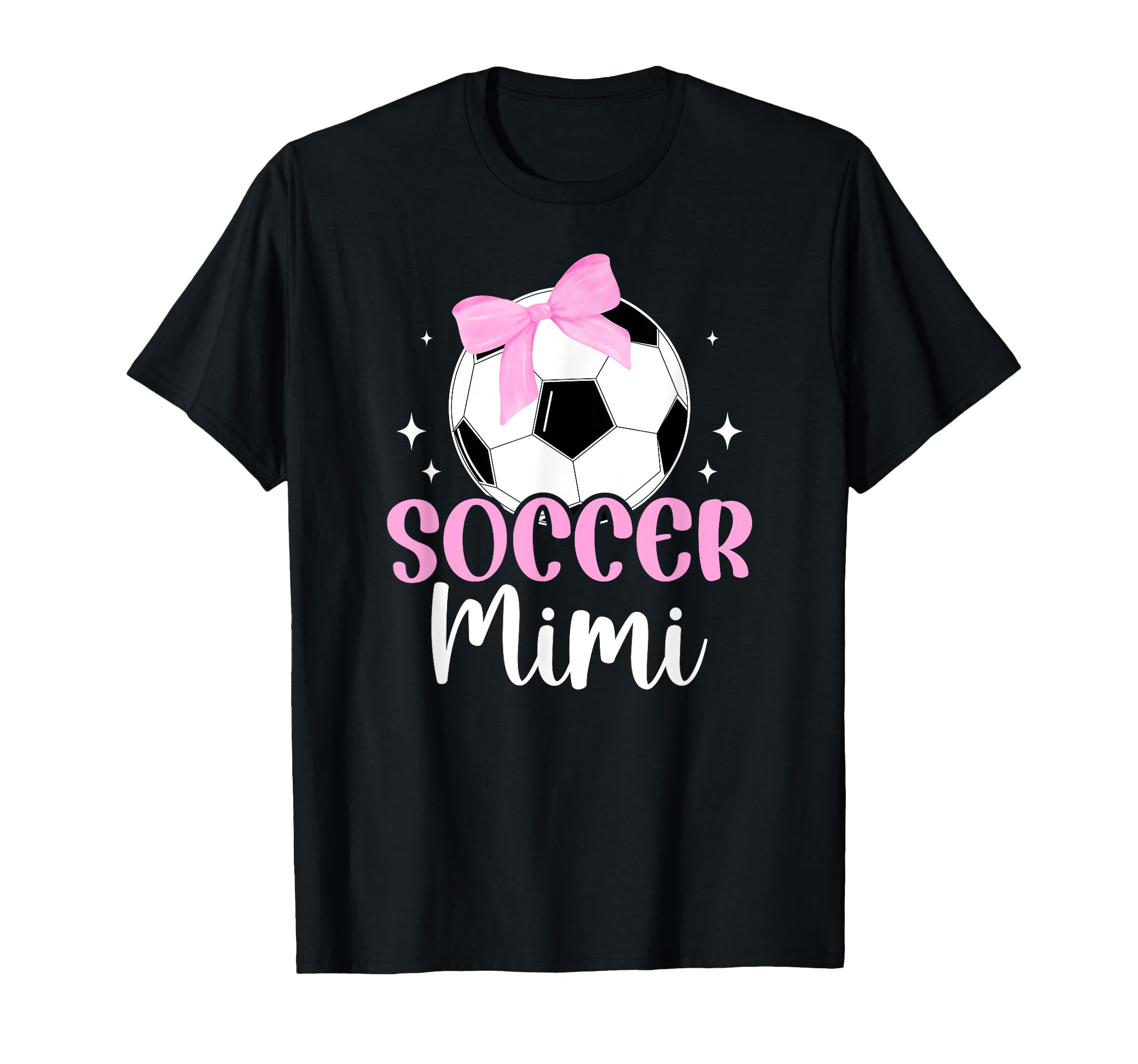 Soccer Mimi Bow Grandma Mimi Soccer T-Shirt - Custom Art Print Men Women