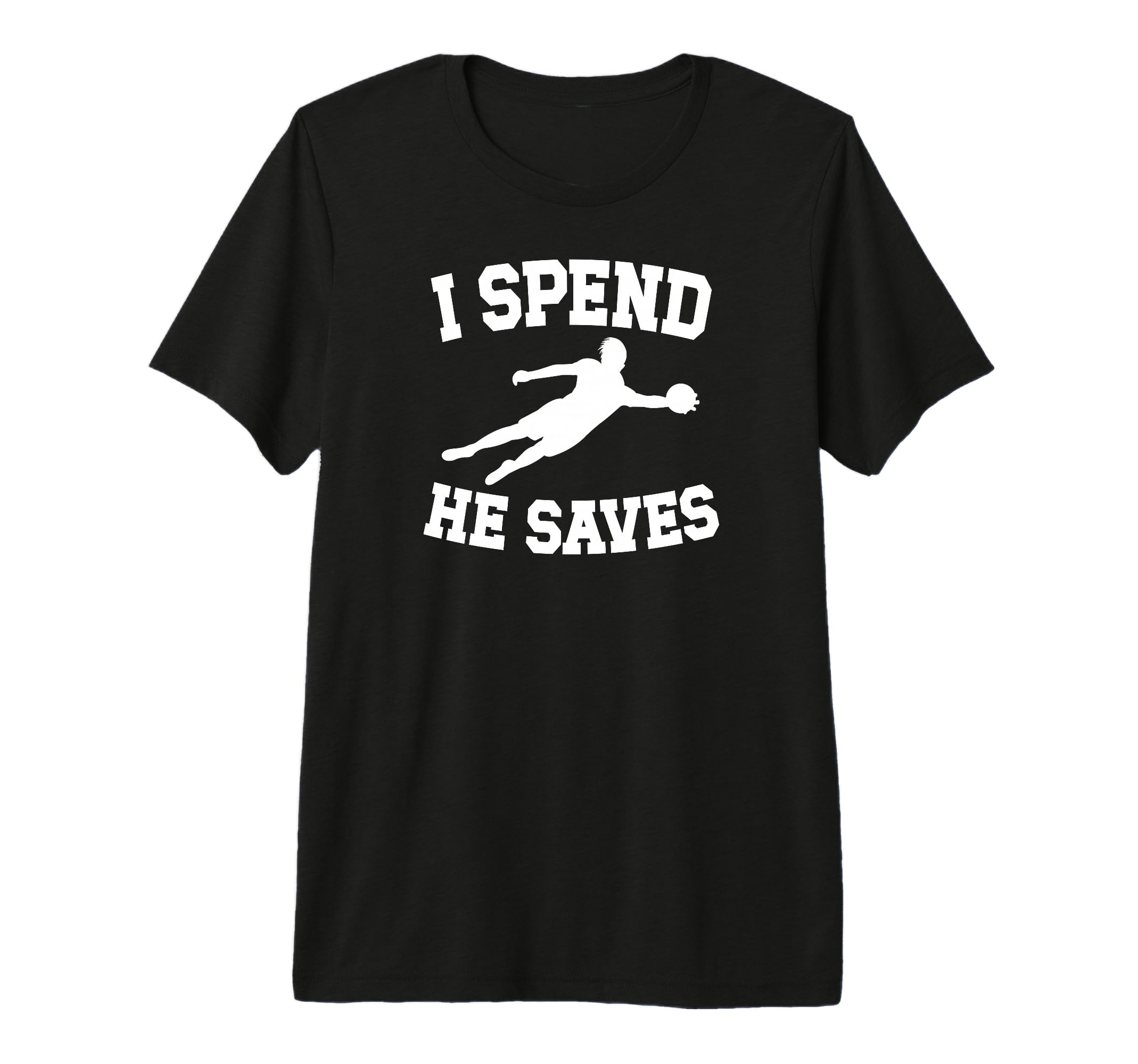 He Saves Soccer Goalkeeper Mom Soccer T-Shirt - Unique Graphic Unisex