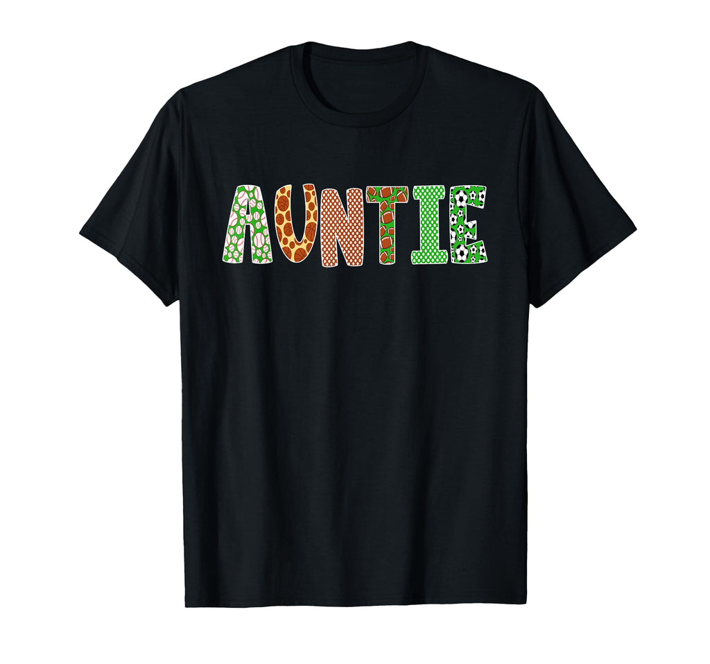 Sports Baller Aunt Auntie Birthday Party T-Shirt - Novelty Apparel Unisex