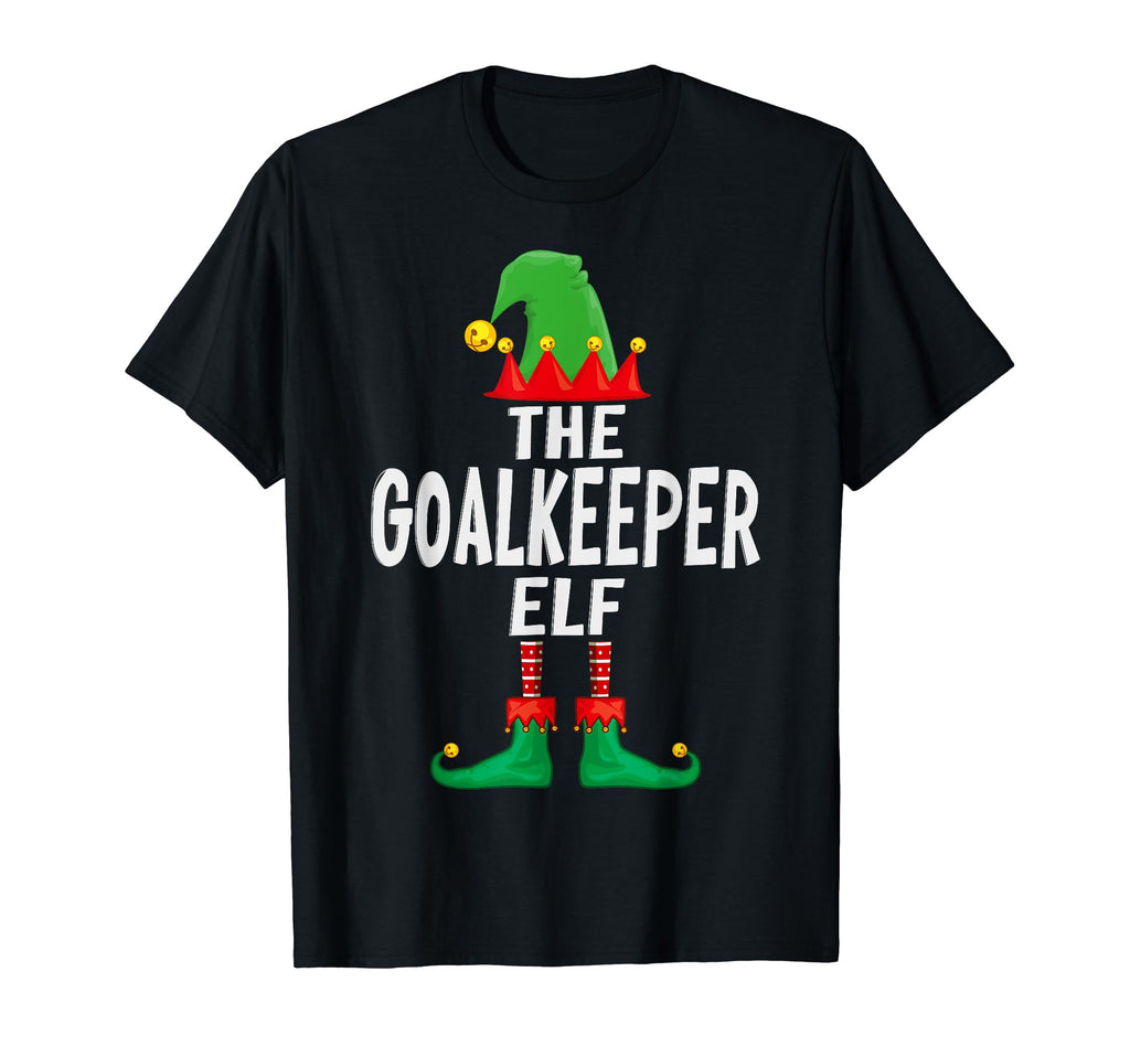 Goalkeeper Elf Matching Family T-Shirt - Minimalist Print Unisex