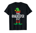 Goalkeeper Elf Matching Family T-Shirt - Minimalist Print Unisex