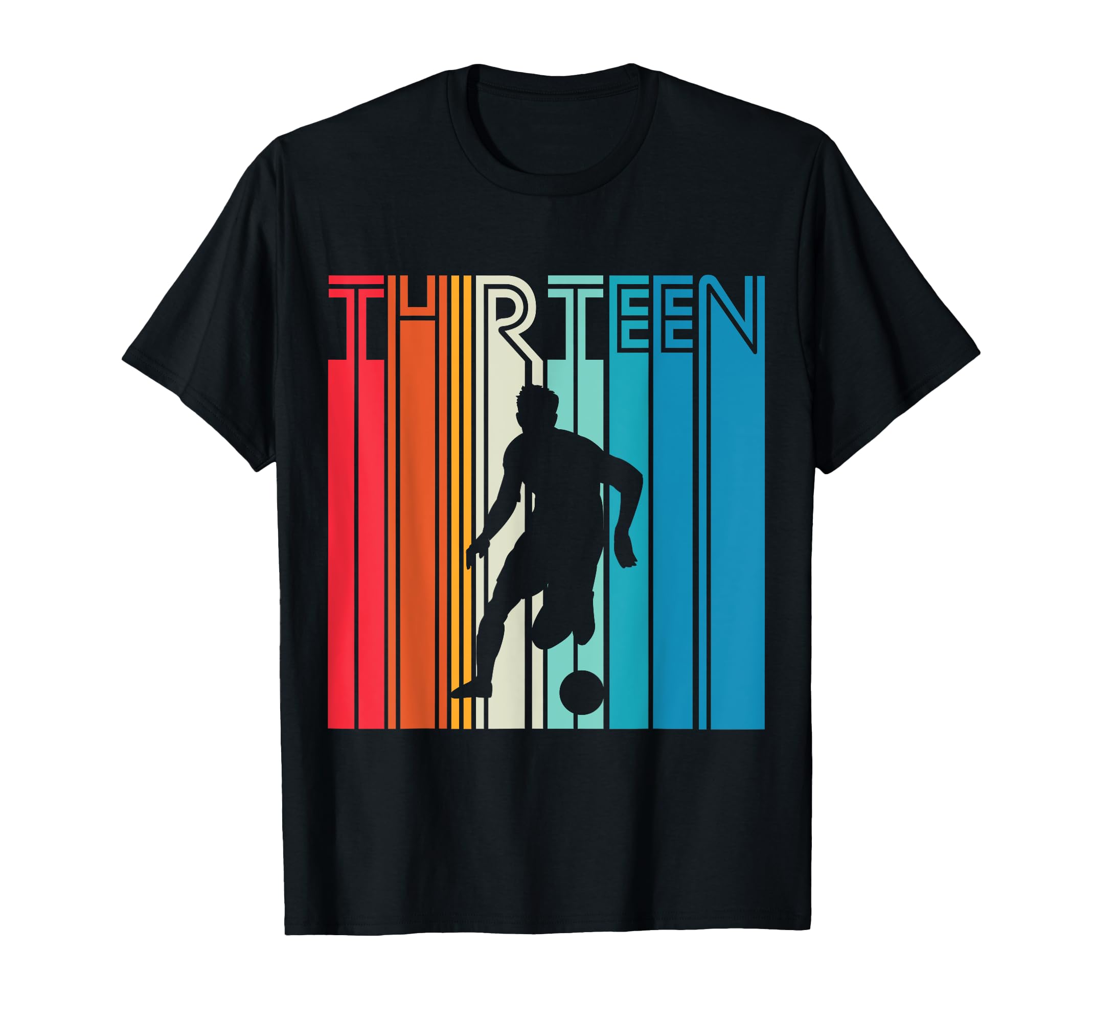 13 Years Soccer Gift 13Th Birthday T-Shirt - Graphic Print for Adults