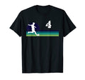 Grunge Soccer Number Four T-Shirt - Aesthetic Graphic for Adults