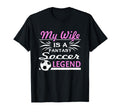 Soccer My Wife Is Fantasy Baseball T-Shirt - Fun Novelty Design for Adults