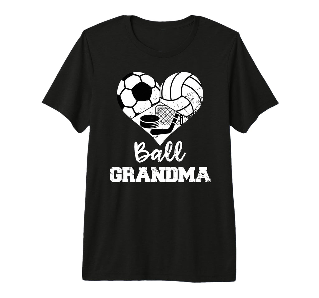 Ball Grandma Heart Funny Soccer T-Shirt - Streetwear Style Men Women