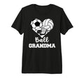 Ball Grandma Heart Funny Soccer T-Shirt - Streetwear Style Men Women