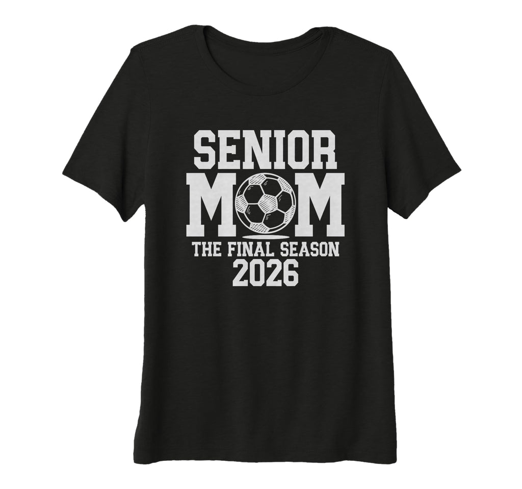 Womens Senior Soccer Mom Class T-Shirt - Casual Everyday Wear Men Women
