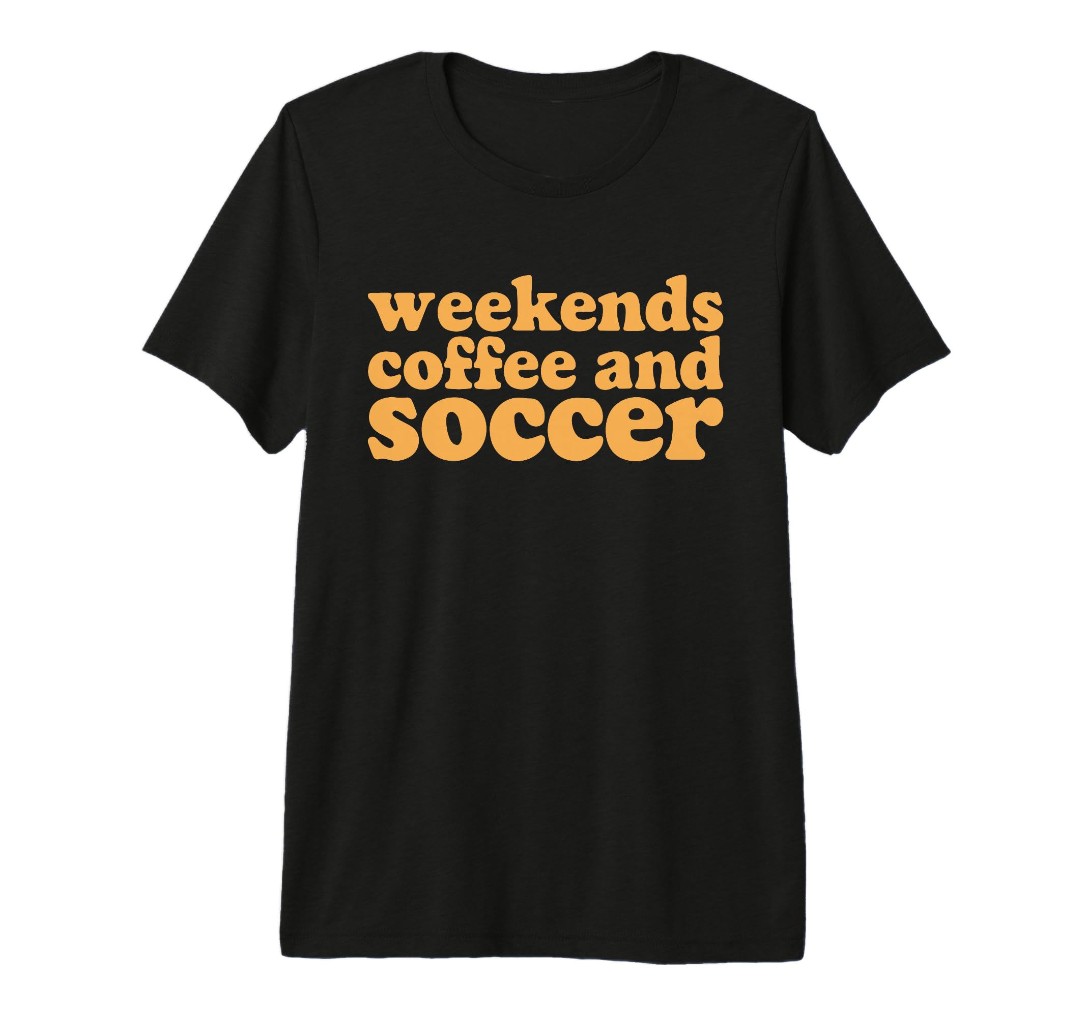 Weekends Coffee And Soccer Groovy Mom T-Shirt - Aesthetic Graphic Unisex