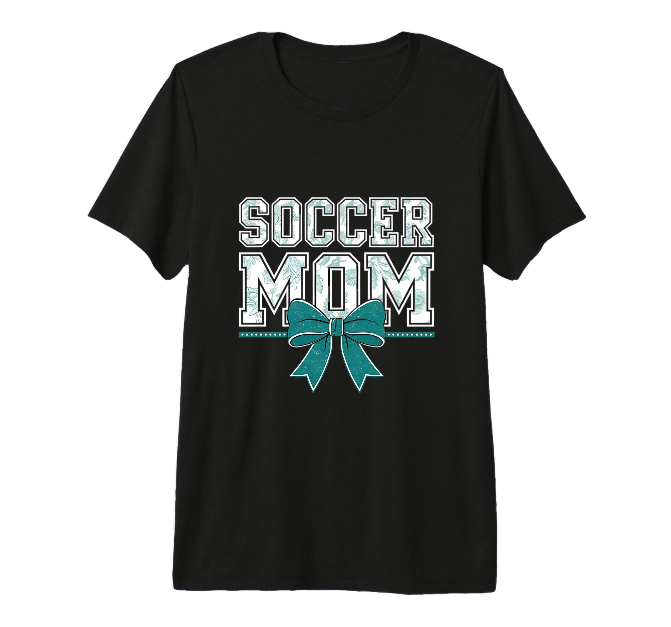 Soccer Mom Coquette Bow Mothers Day Tri T-Shirt - Custom Art Print Unisex