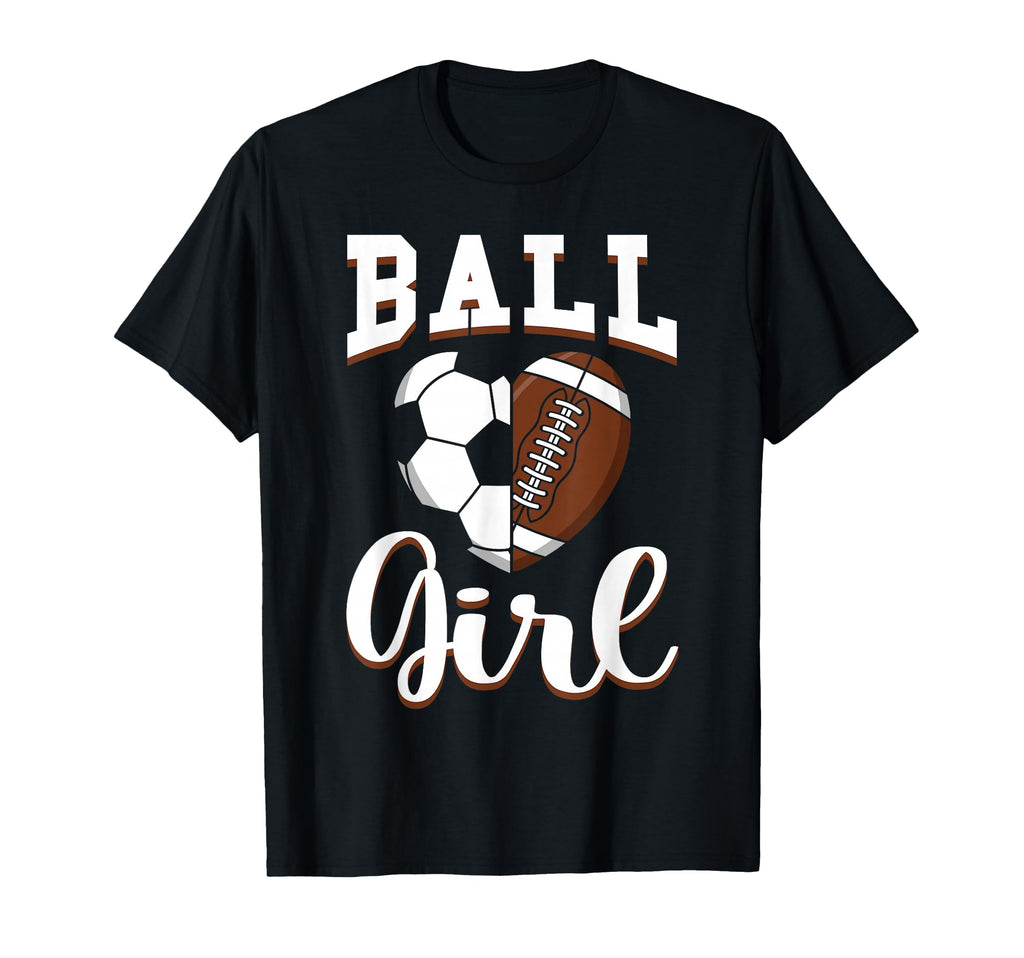 Ball Soccer Football Lovers Gifts Heart T-Shirt - Graphic Print Men Women