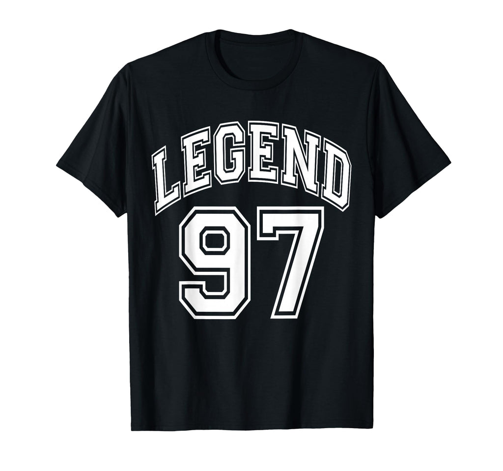 Legend 97 Number Varsity Team 97Th T-Shirt - Trendy Graphic Unisex