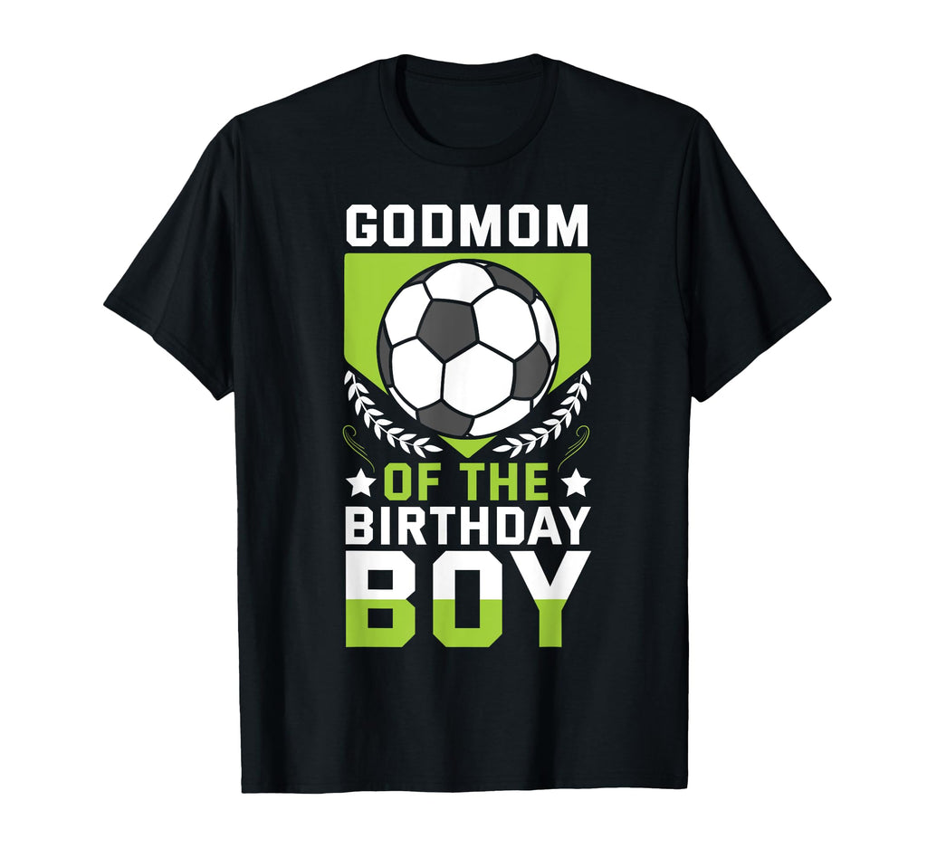Godmom Birthday Soccer Player Bday T-Shirt - Minimalist Print Men Women