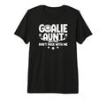 Hockey Goalie Aunt Funny Ice Hockey T-Shirt - Minimalist Print Men Women