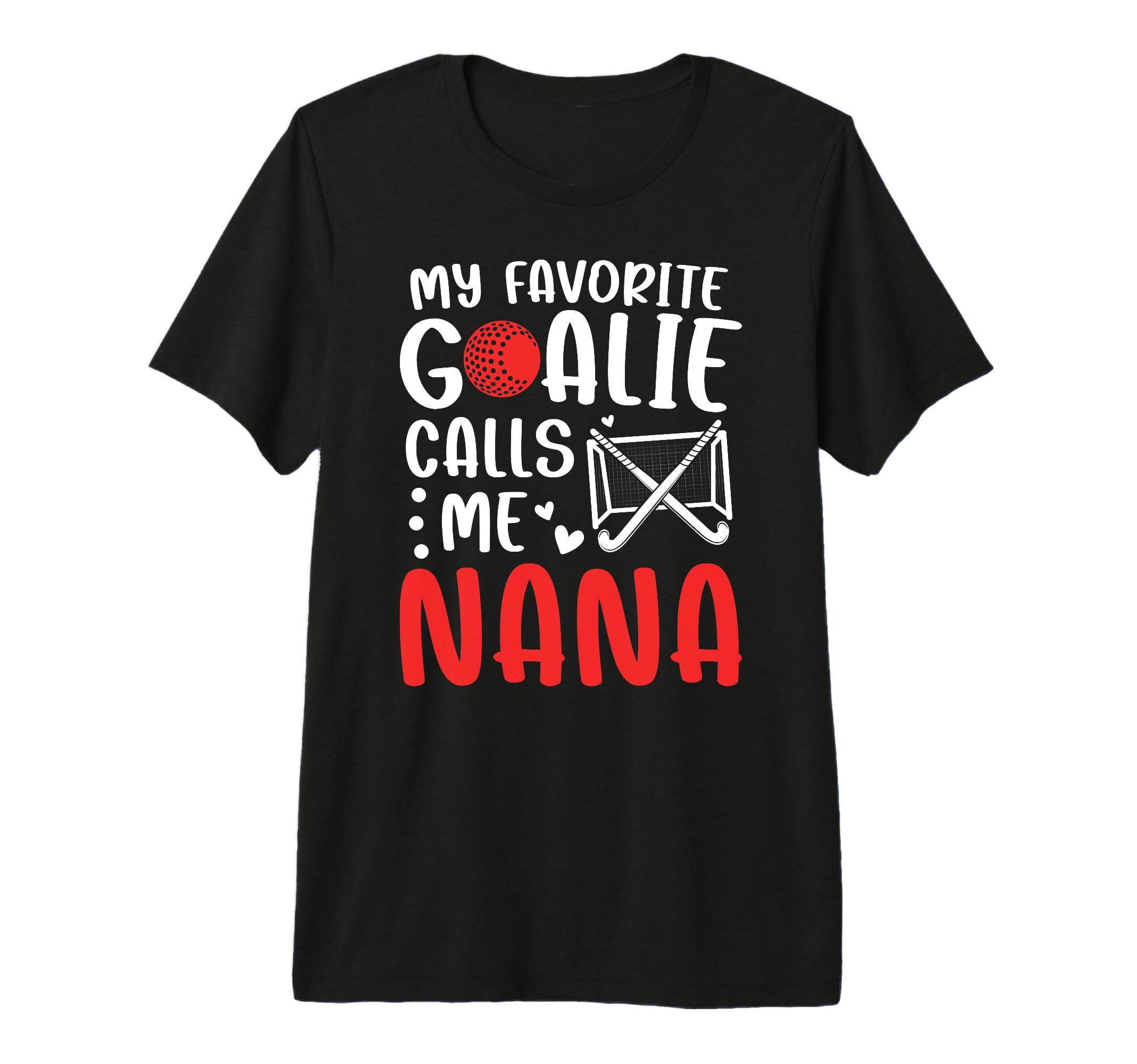 Proud Field Hockey Goalie Nana Field T-Shirt - Graphic Print Men Women