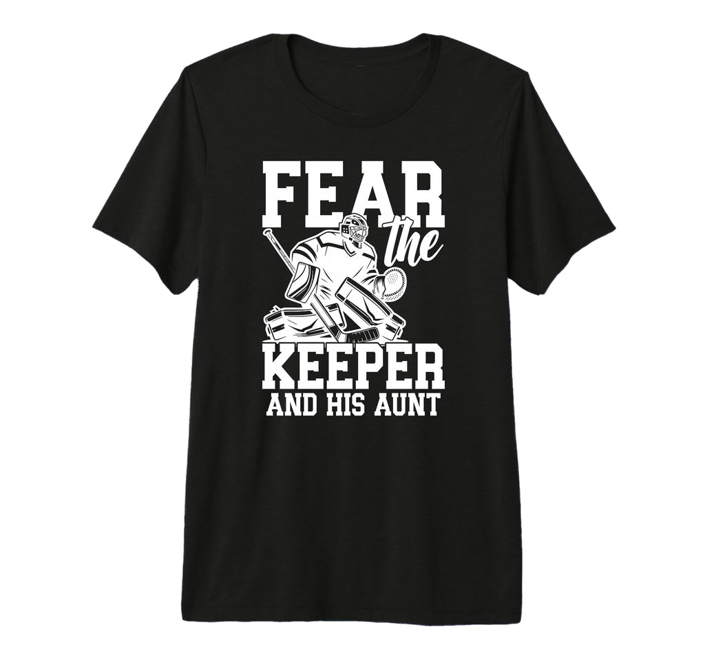 Funny Hockey Keeper Aunt Hockey T-Shirt - Minimalist Print Men Women