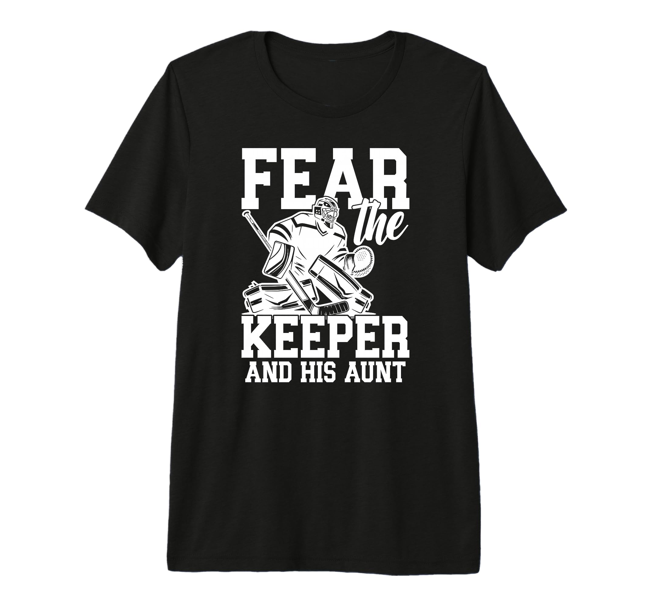 Funny Hockey Keeper Aunt Hockey T-Shirt - Minimalist Print Men Women