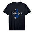 Finnish Map And Flag Souvenir T-Shirt - Fun Novelty Design Men Women