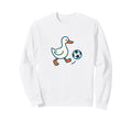 Minimalist Soccer Duck Sweatshirt - Casual Everyday Wear for Adults